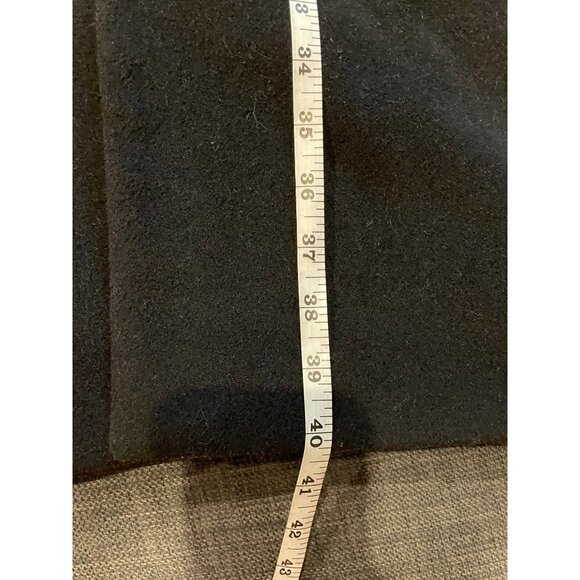 Hathaway Platinum Mens Wool Cashmere Blend Black Overcoat Sz 42R - Picture 10 of 10